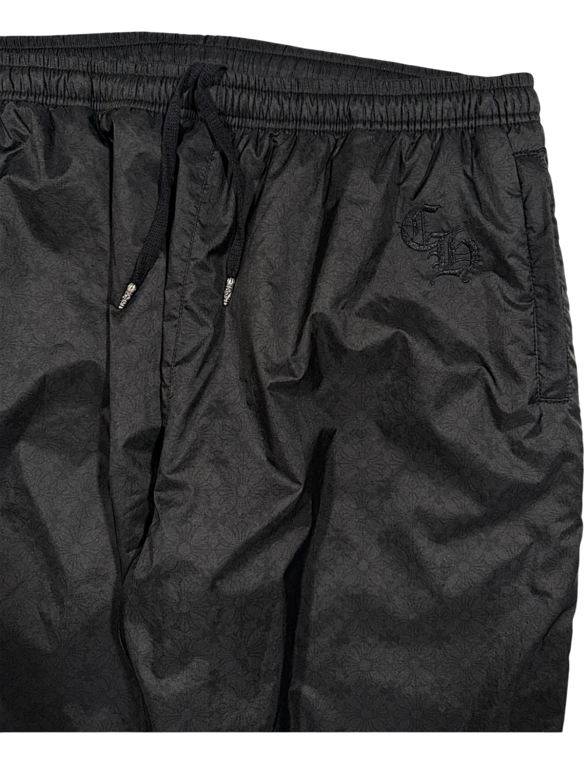CHROME HEARTS EMBROIDERED MONOGRAM NYLON PANTS