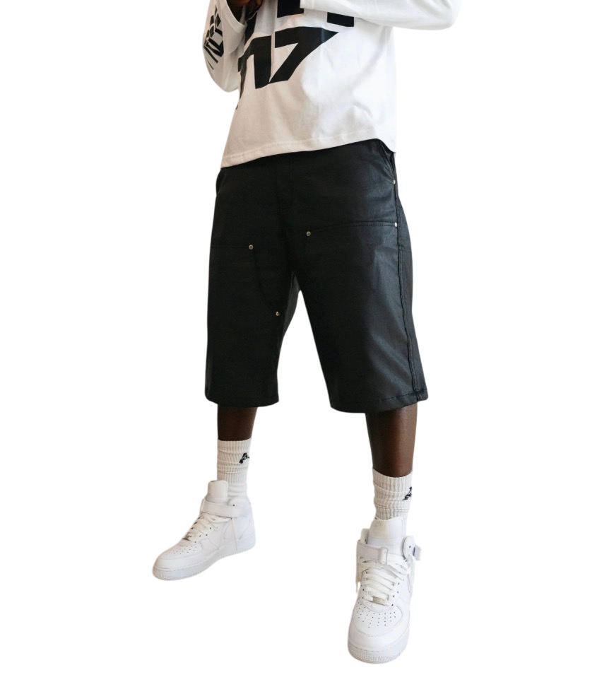 ABSTRACT WAX CARPENTER SHORTS