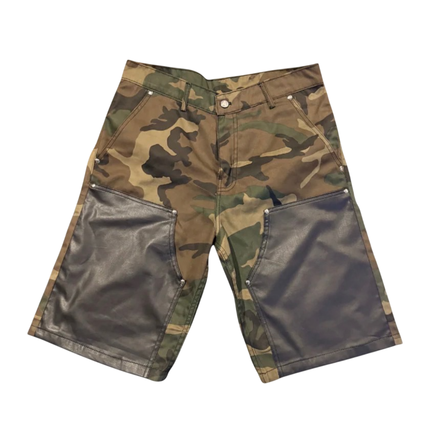ABSTRACT CAMO CARPENTER SHORTS