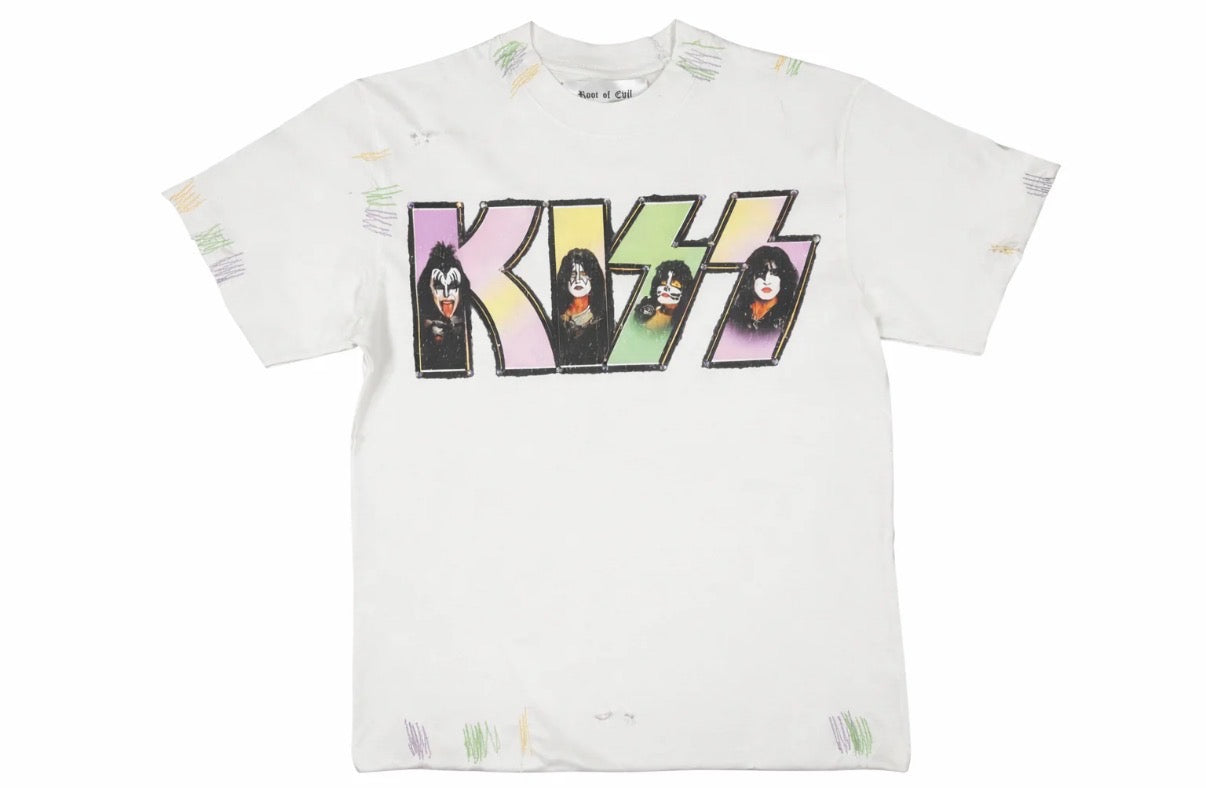 ROOT OF EVIL ELECTRIC PASTEL KISS TEE