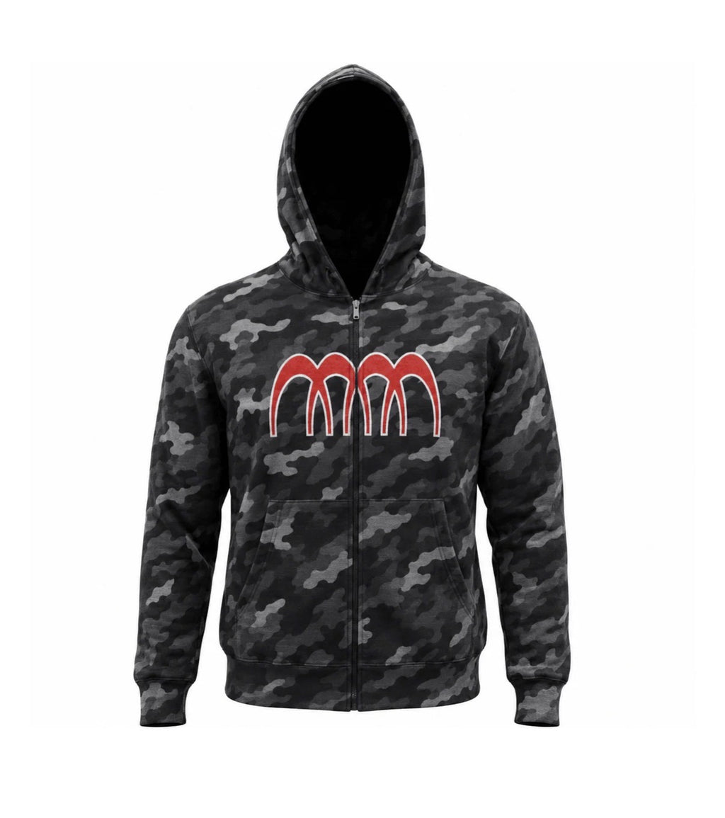MMM OBSIDIAN CAMO ZIP UP JACKET