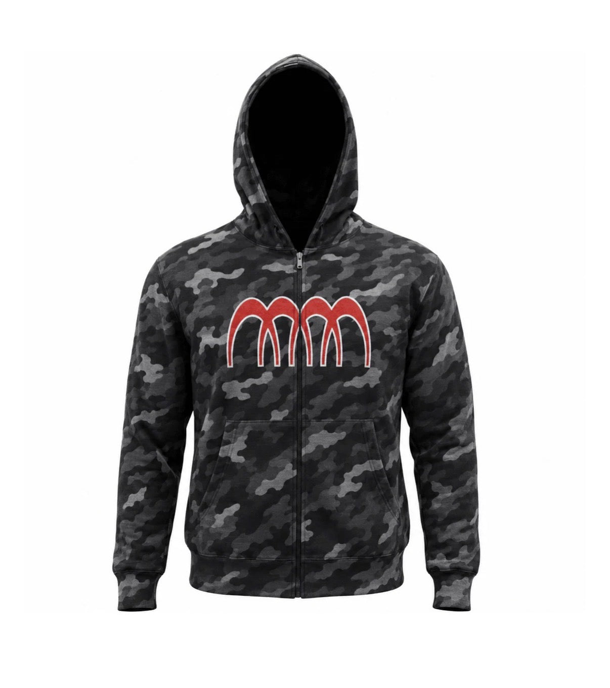 MMM OBSIDIAN CAMO ZIP UP JACKET