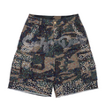 SAAVY DULTS CAMOU RHINESTONES JORTS