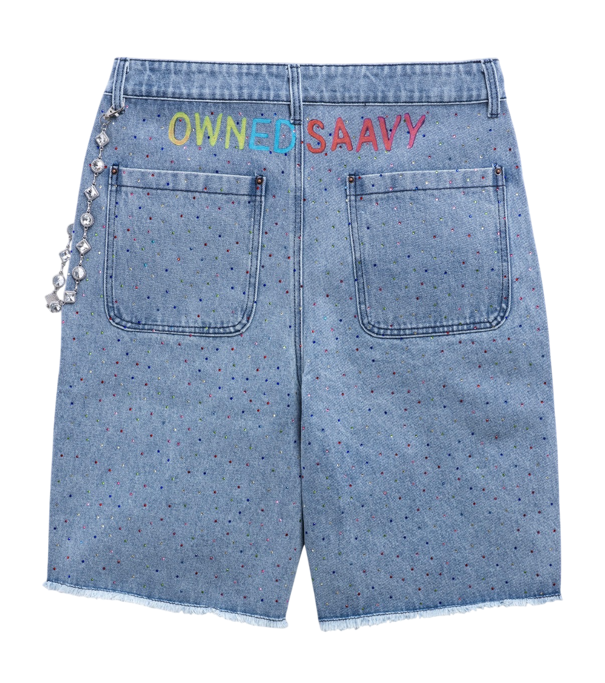 SAAVY DULTS ELEVATE BLUE DENIM SHORTS