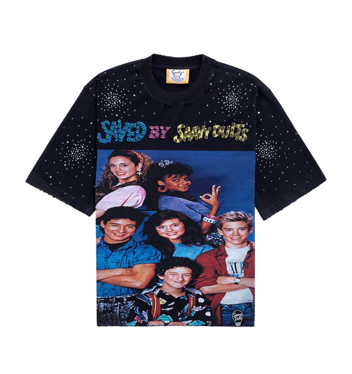 SAAVY DULTS BLACK TEE