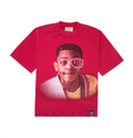 SAAVY DULTS RED ACID WASH URKEL TEE