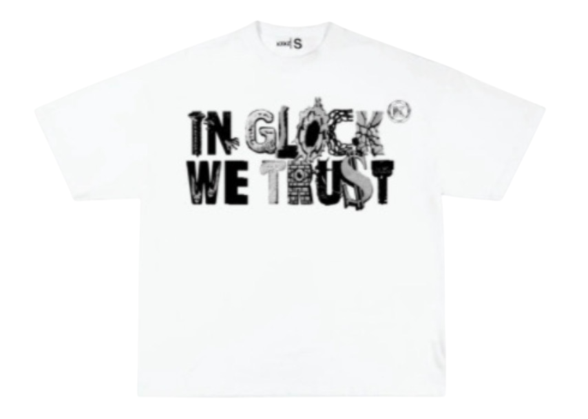 IN GLOCK WE TRUST TEE WHITE