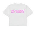 IN GLOCK WE TRUST TEE WHITE/PINK