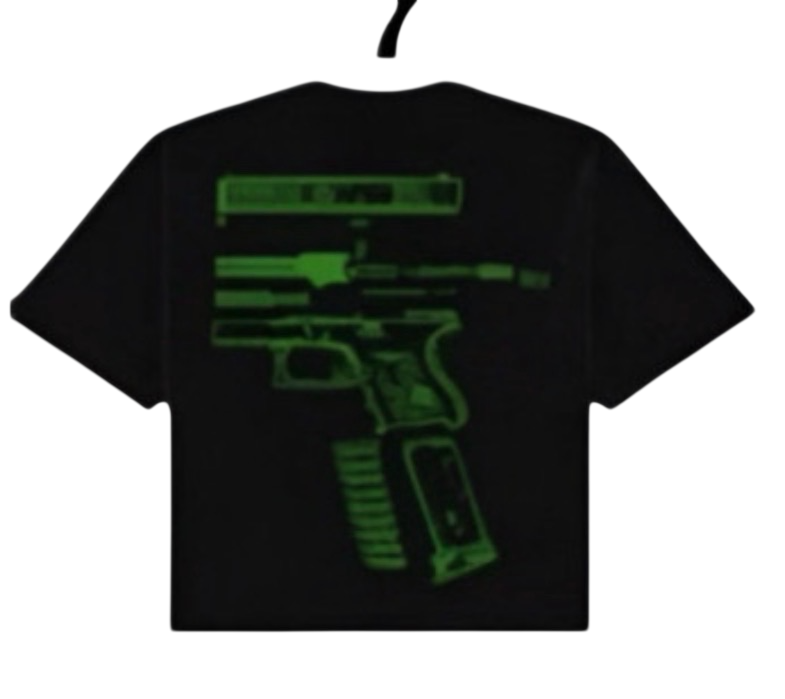 IN GLOCK WE TRUST TEE BLACK/GREEN