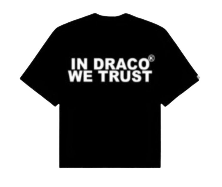 IN DRACO WE TRUST TEE BLACK/WHITE TEE