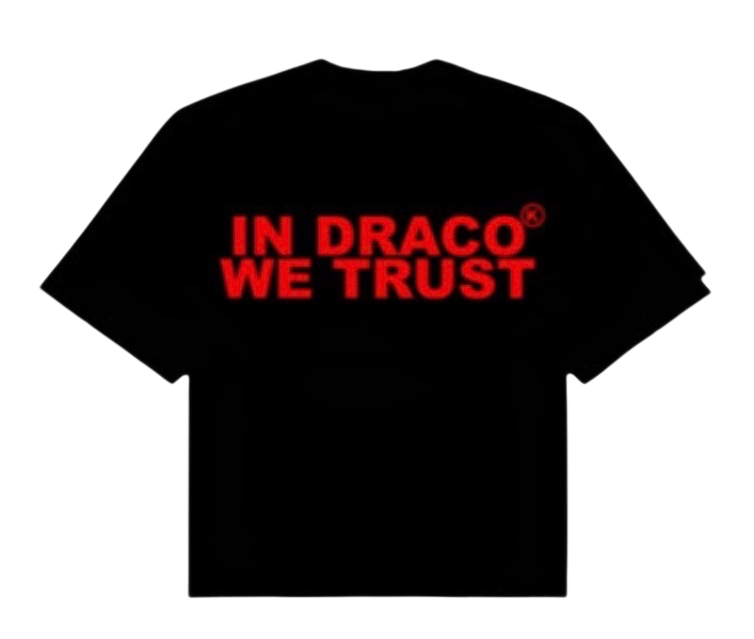 IN DRACO WE TRUST TEE BLACK/RED TEE