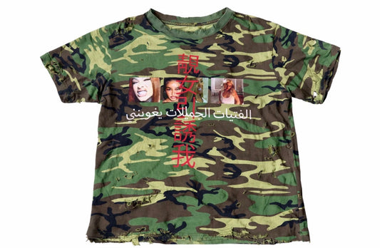 DOLOR COUTURE CAMO PRETTY GIRL TEE