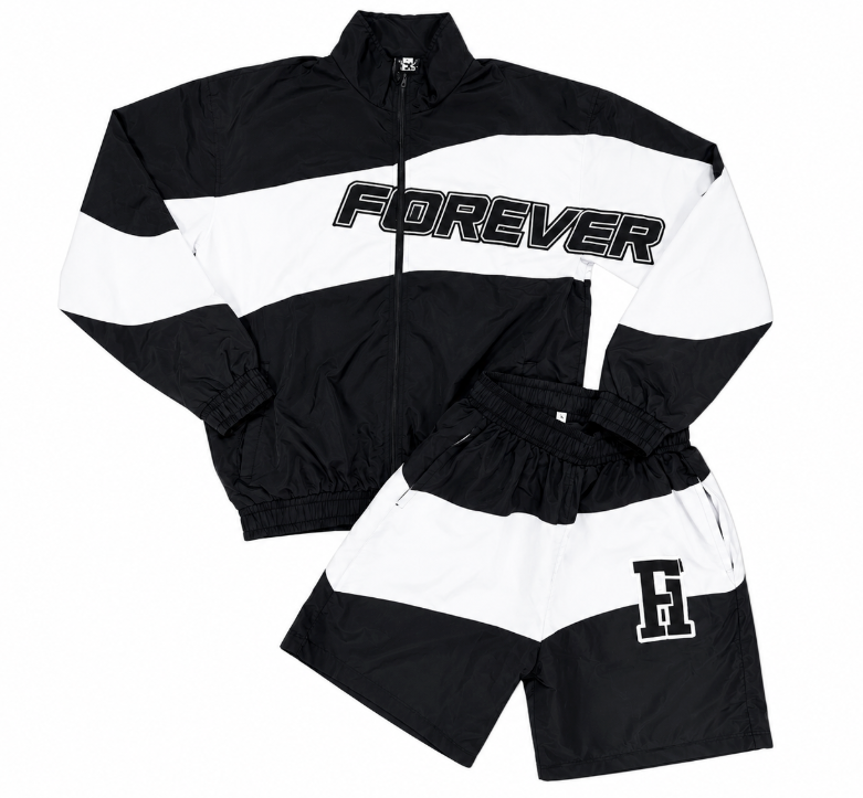 FOREVER HUNGRY WHITE SHORTS SET
