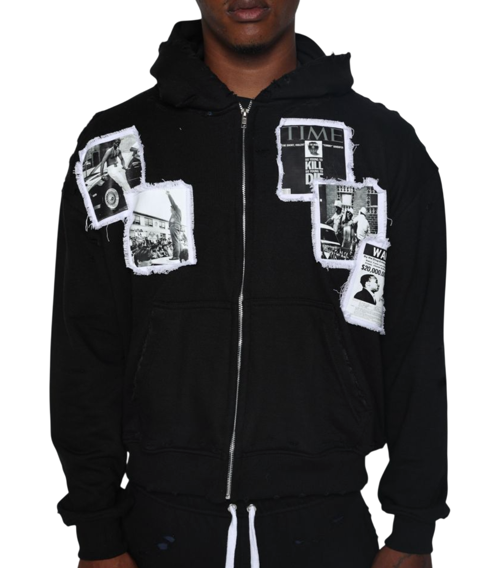 FRATERNAL BLACK WATTBA HOODIE
