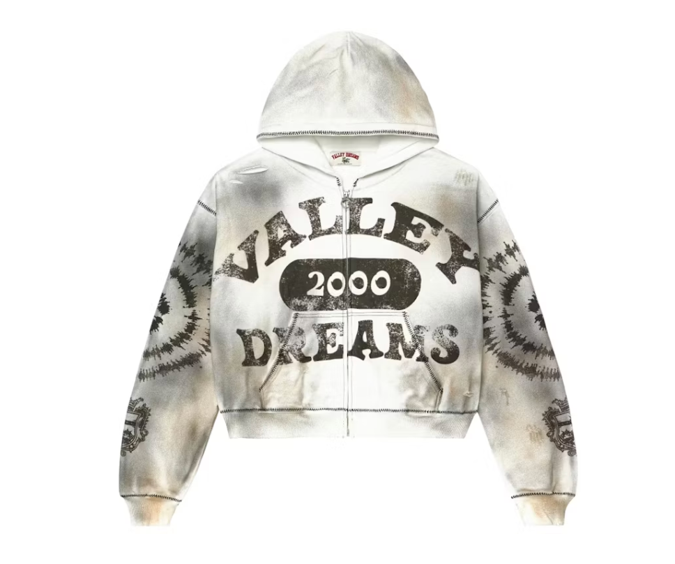 VALE FOREVER SPIRAL ZIP UP HOODIE