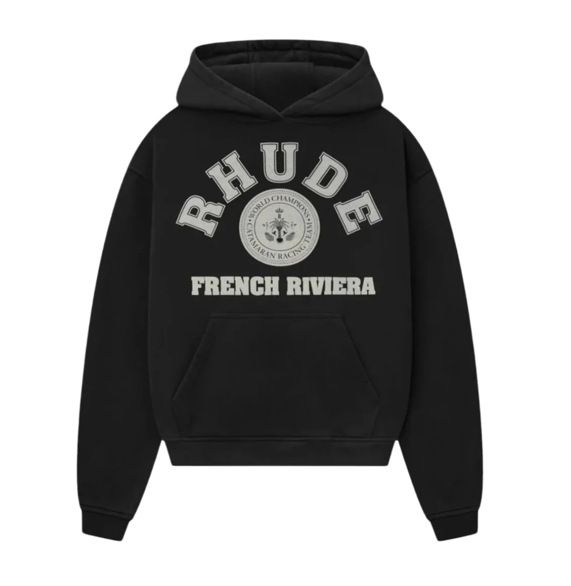 RHUDE FRENCH RIVIERA HOODIE BLACK