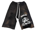 MERLIN FATHER FACE NAIL SHORTS