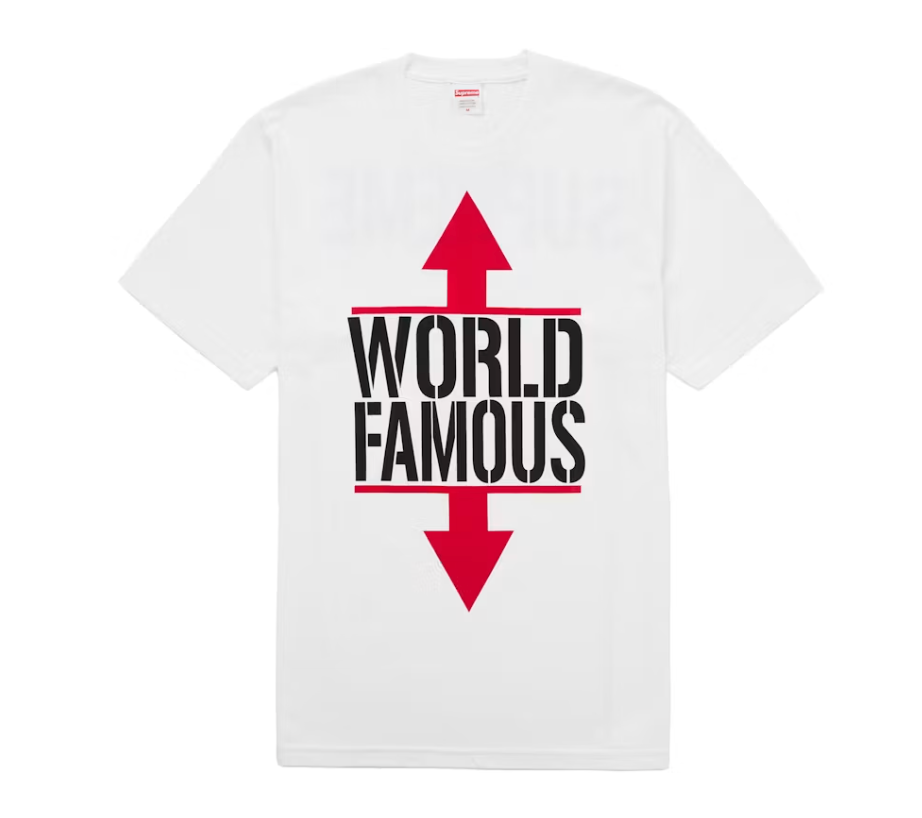 SUPREME WORLD FAMOUS TEE WHITE