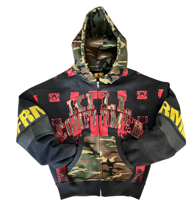 KILL CONFIRMED CAMO ZIP UP