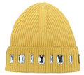 LOUIS CROWN YELLOW BEANIE