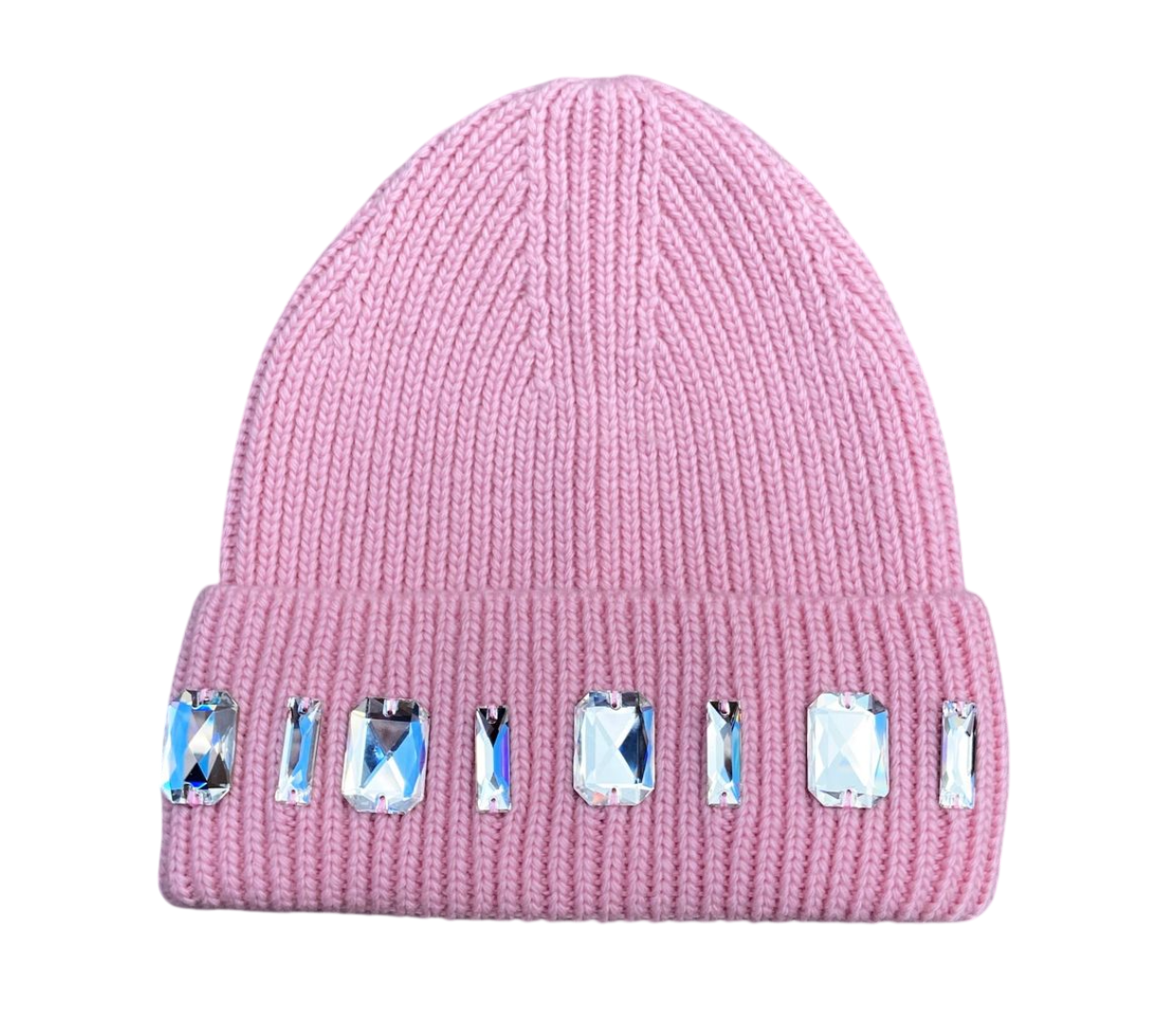 LOUIS CROWN PINK BEANIE