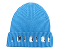 LOUIS CROWN BABY BLUE BEANIE