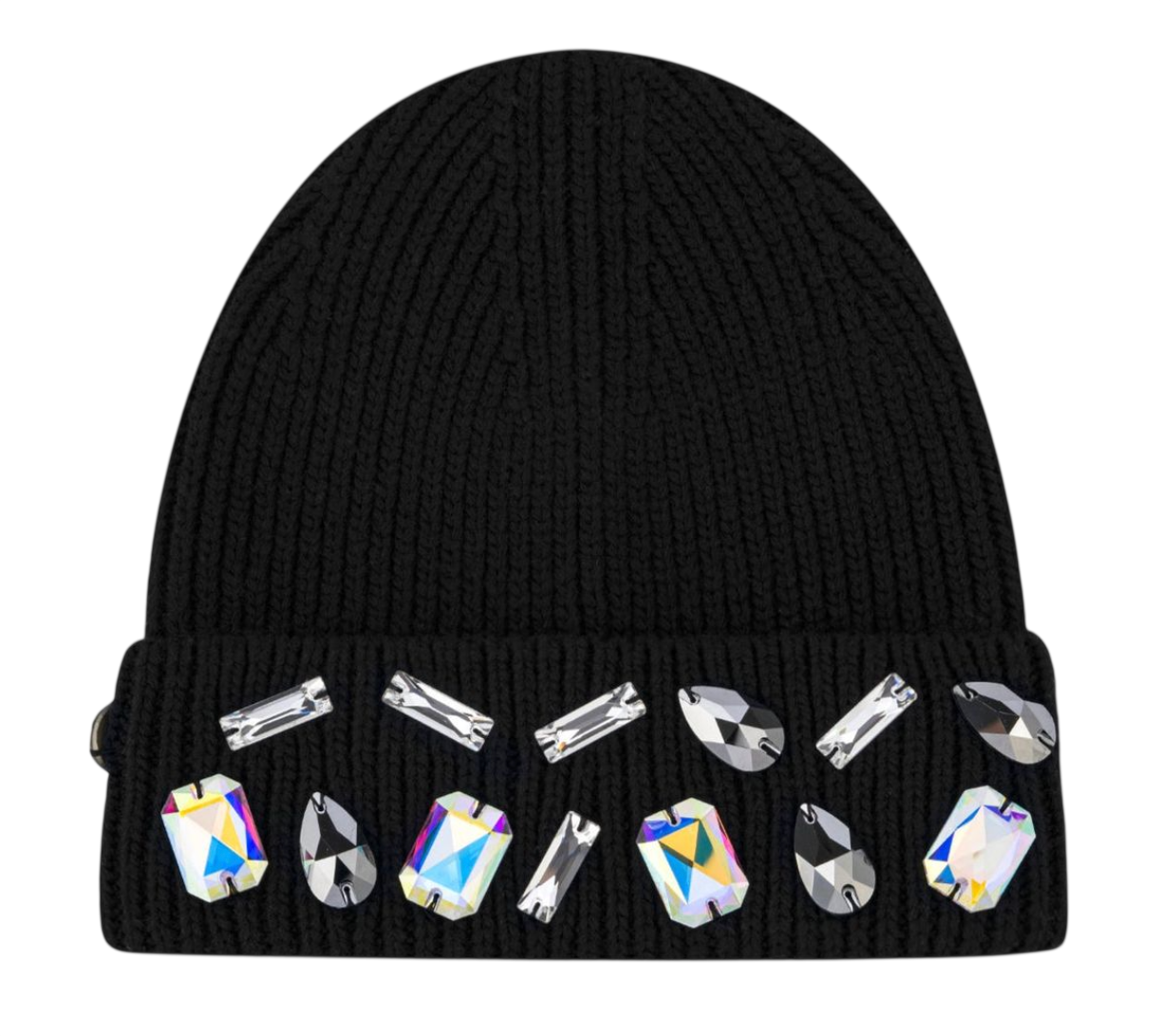 LOUIS CROWN BLACK MOSAIC BEANIE