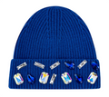 LOUIS CROWN BLUE MOSAIC BEANIE