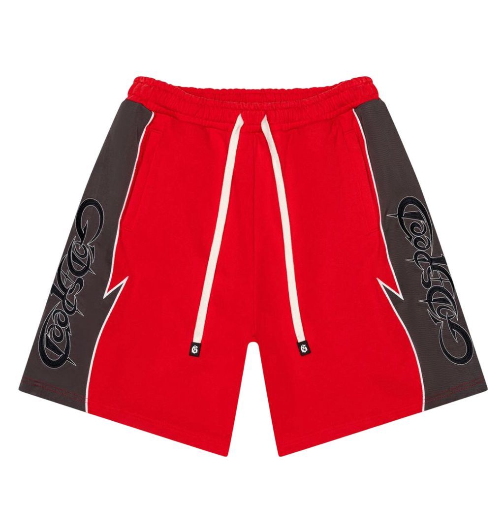 GOODSPEED HALFTIME RED/GRAPHITE SHORTS