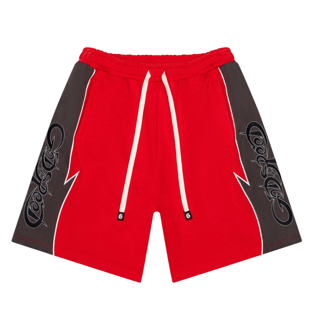 GOODSPEED HALFTIME RED/GRAPHITE SHORTS