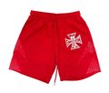 MIXED EMOTION RED CLASSIC NYLON SHORTS