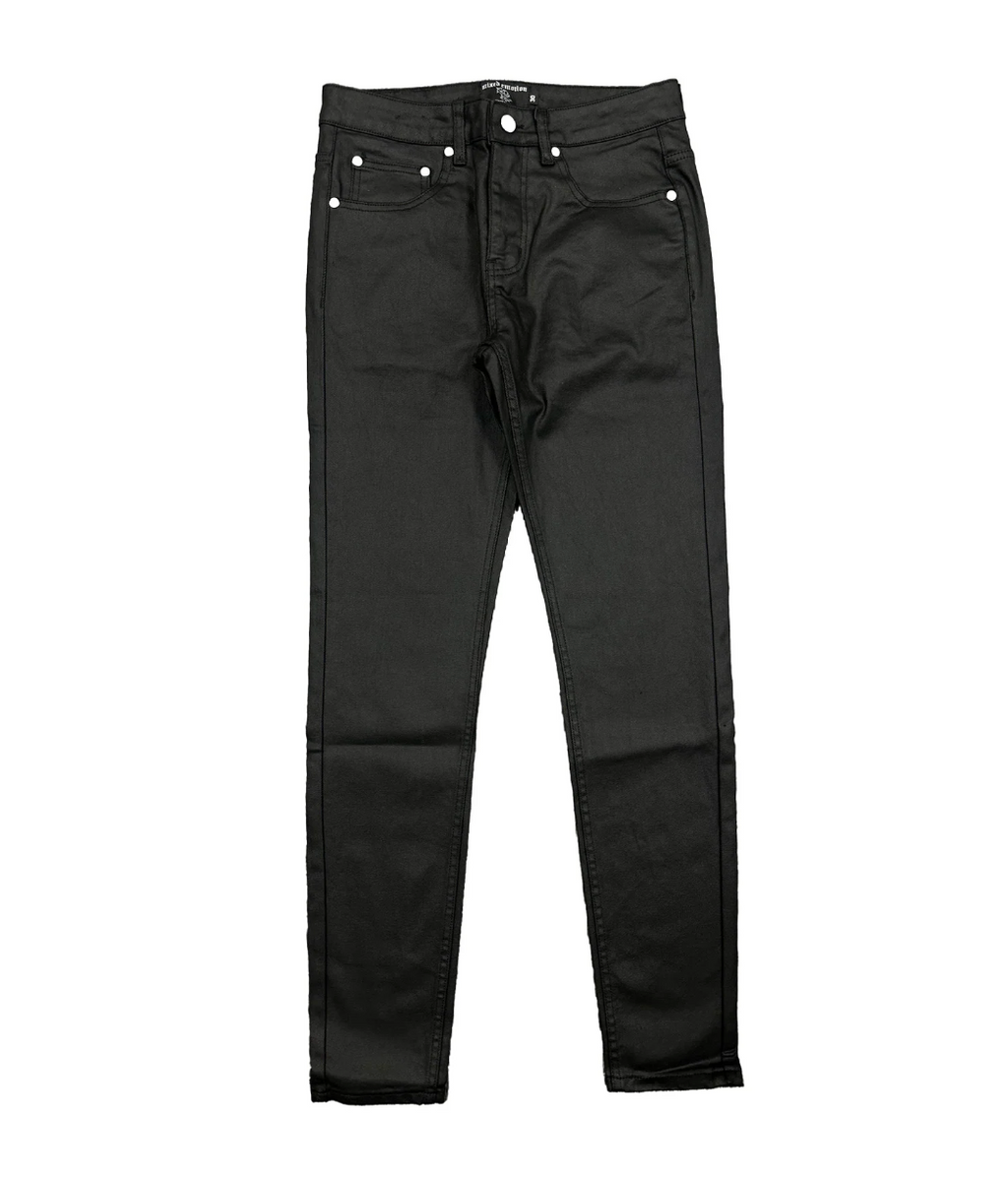 MIXED EMOTION BLACKOUT WAX DENIM