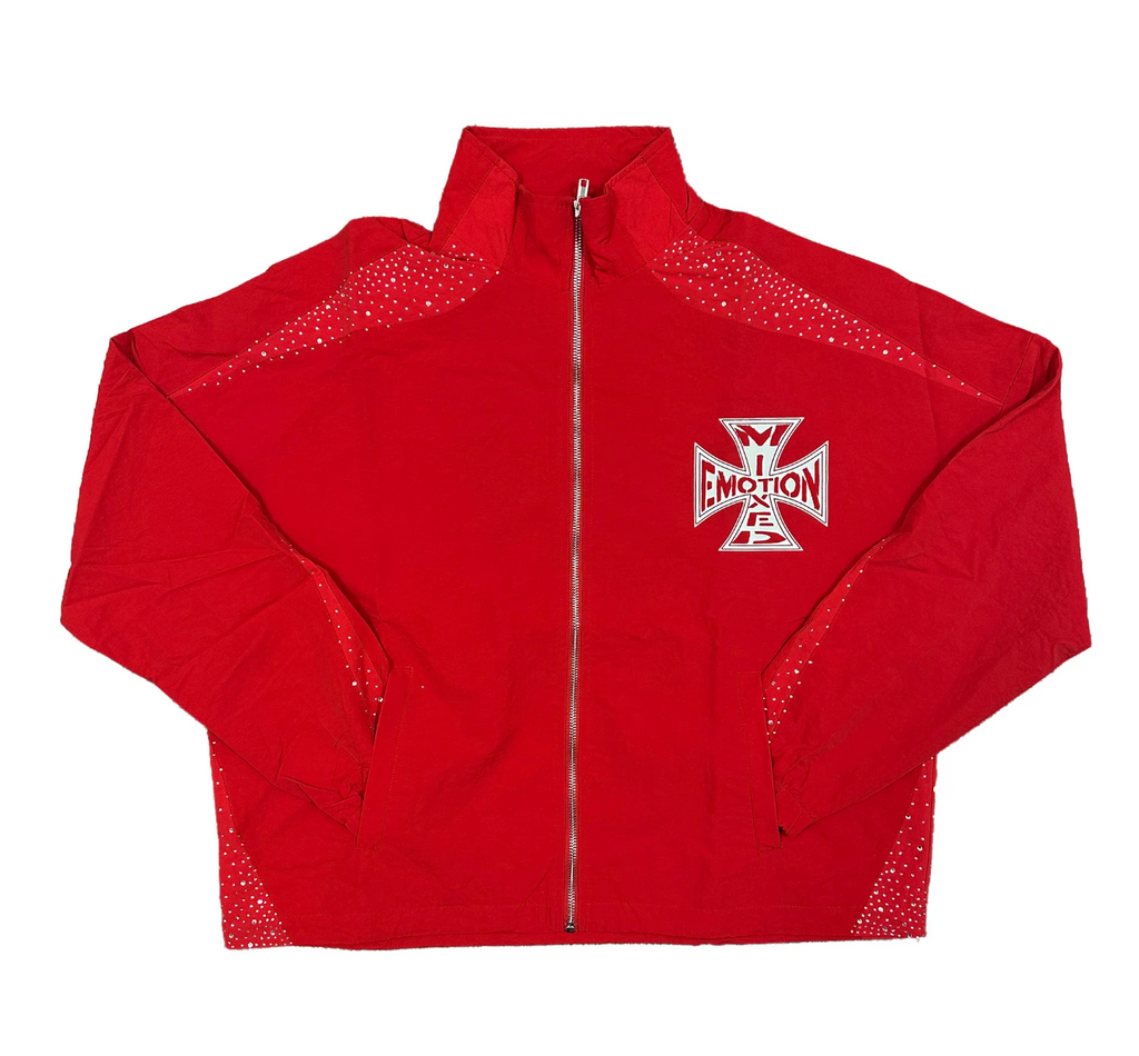 MIXED EMOTION RED CLASSIC NYLON JACKET