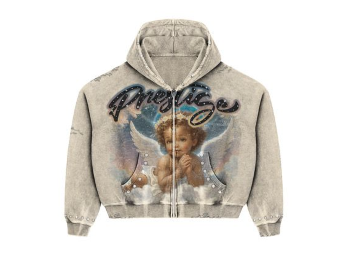 PRESTIGE ANGEL CREAM HOODIE