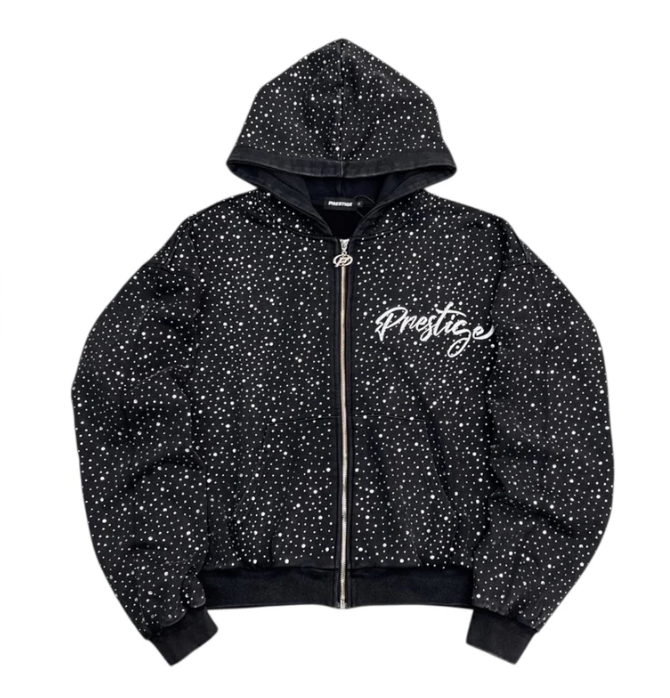 PRESTIGE DIAMOND HOODIE BLACK