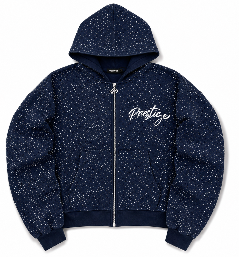 PRESTIGE DIAMOND HOODIE NAVY