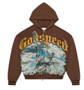 GODSPEED LIBERTY ZIP HOODIE BROWN