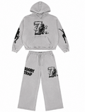 TRIPLE SEVEN TRAP LOGO SWEATSUIT GREY