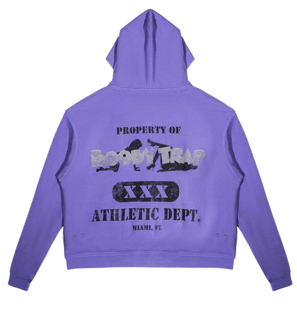 TRIPLE SEVEN TRAP REVERSIBLE ZIP UP HOODIE PURPLE/BLACK