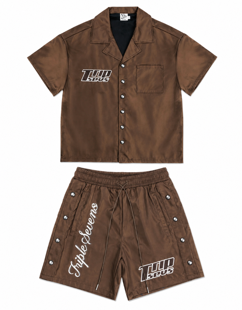 TRIPLE SEVEN NYLON SET BROWN