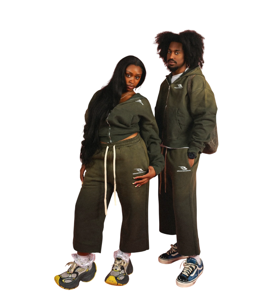 ABOMINABLE OLIVE SPRING SHORTS SET