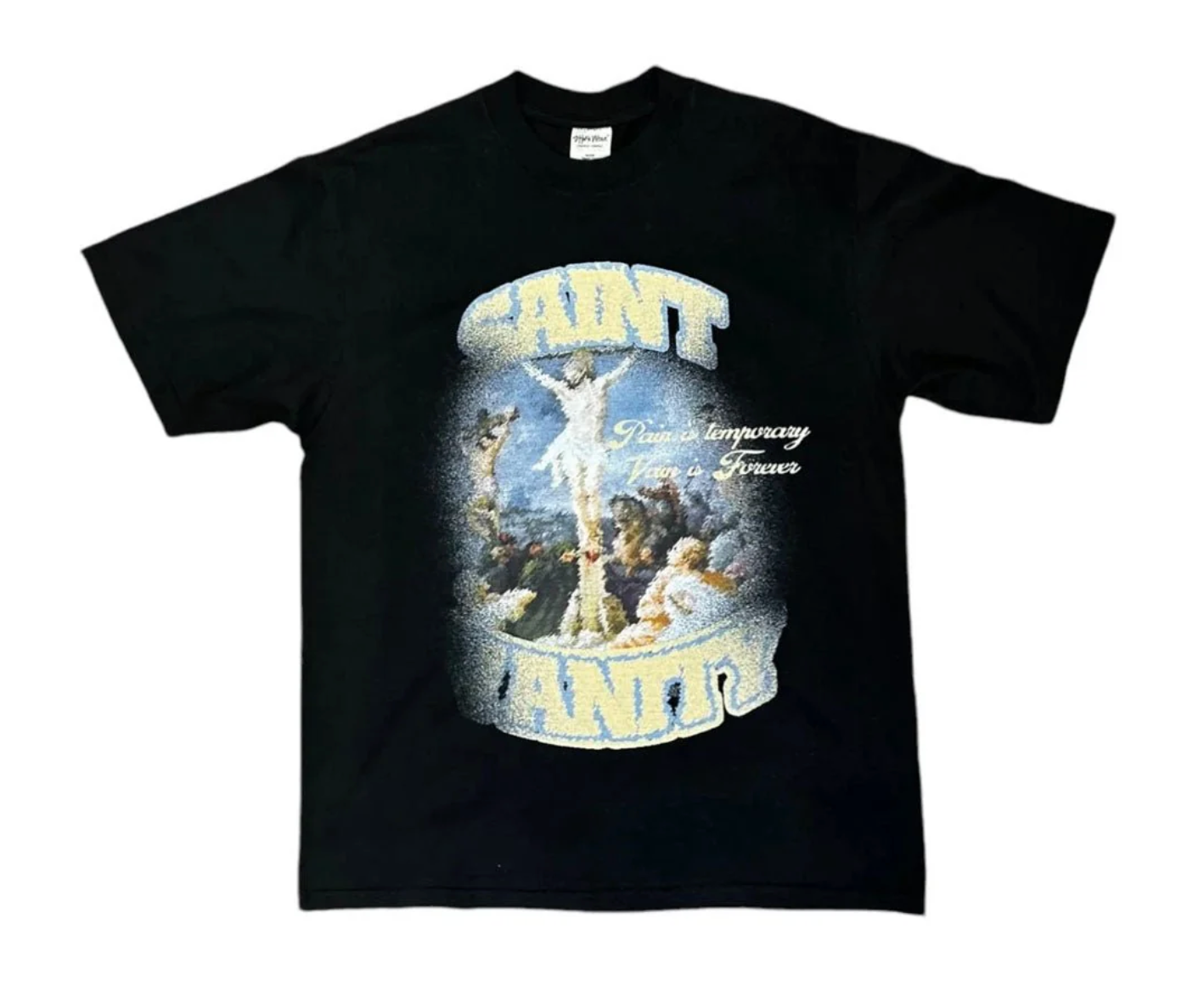 SAINT VANITY BLURRY CROSS TEE