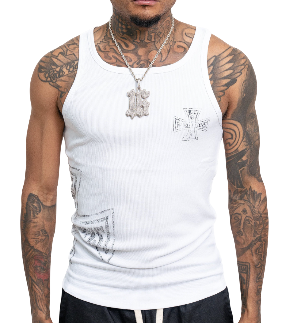 KZA TANK TOP WHITE