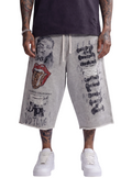 MERLIN FATHER ROLLING CHEETAH STONES SHORTS