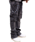 PAPER MONEY CRYSTALLIZED PEARL PANTS