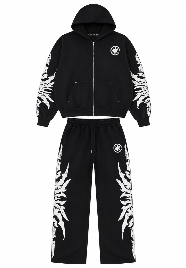 LOST SHDWS COMPLEXCON SEWEATSUIT ACID WASH