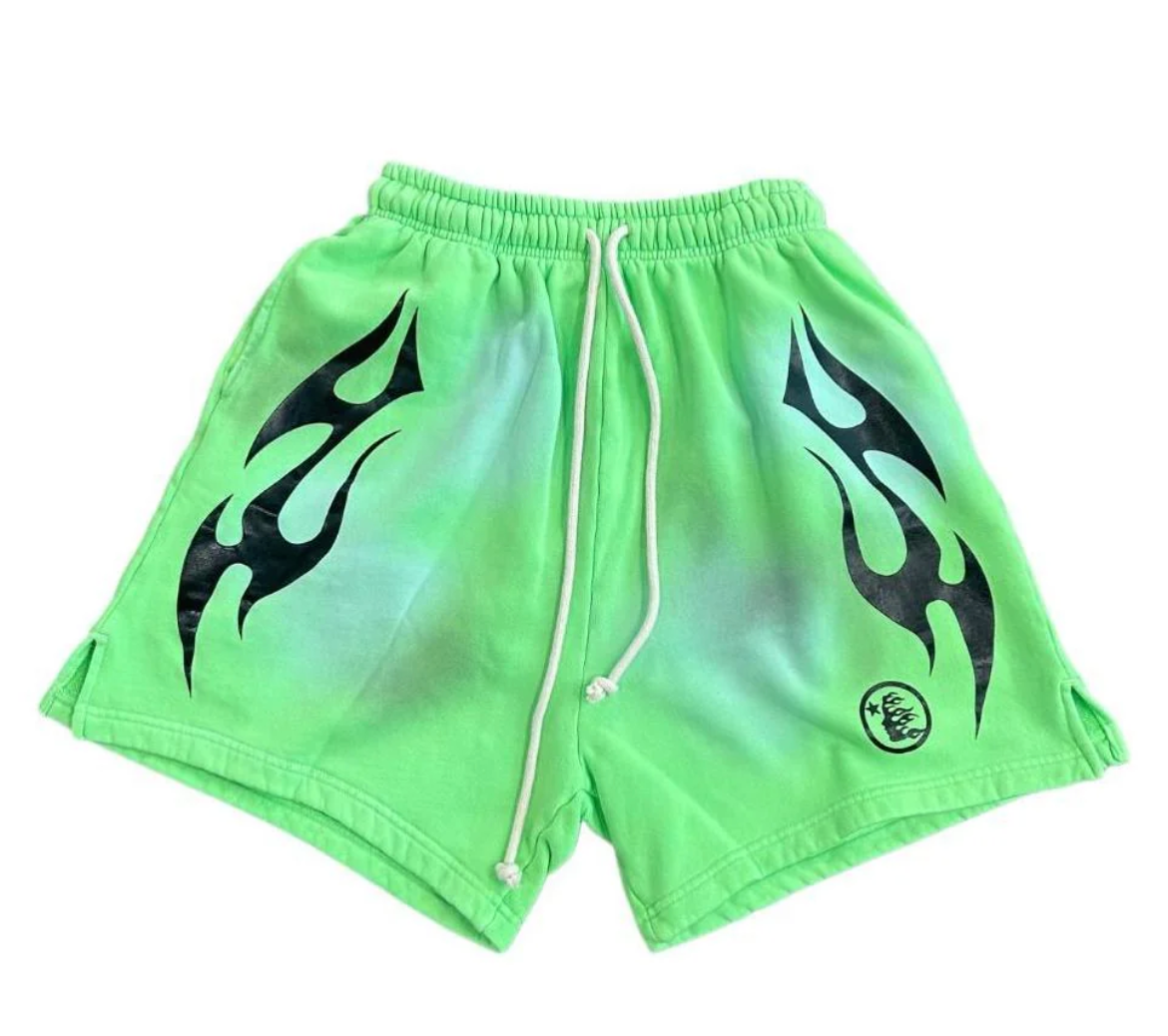 HELLSTAR GREEN FLAME SHORTS