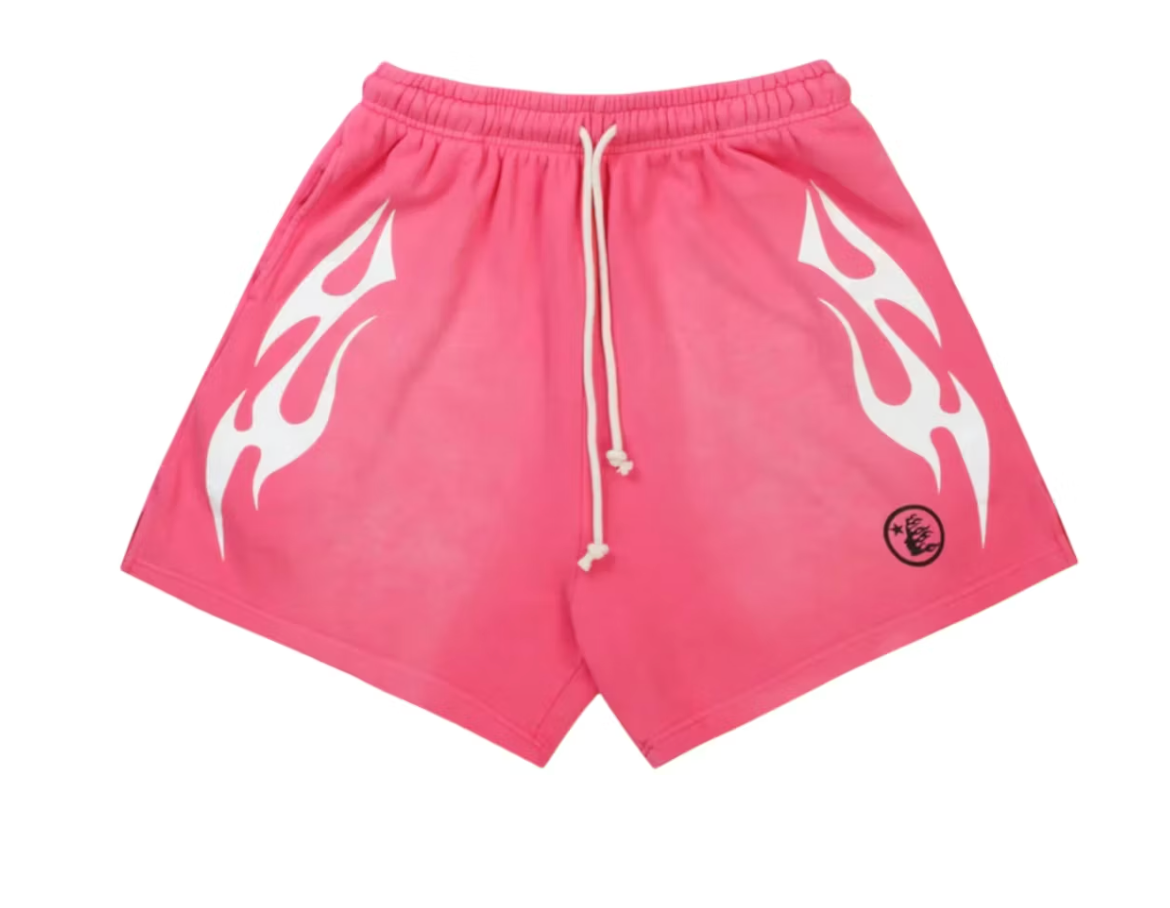 HELLSTAR PINK FLAME SHORTS