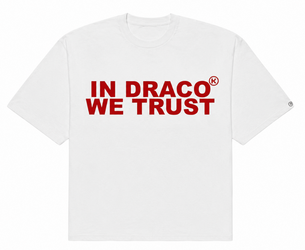 IN DRACO WE TRUST TEE WHITE/RED TEE
