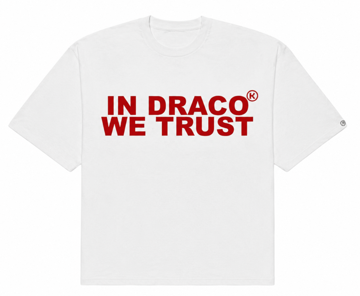 IN DRACO WE TRUST TEE WHITE/RED TEE